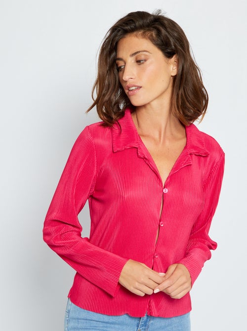 Camisa plissada - Kiabi
