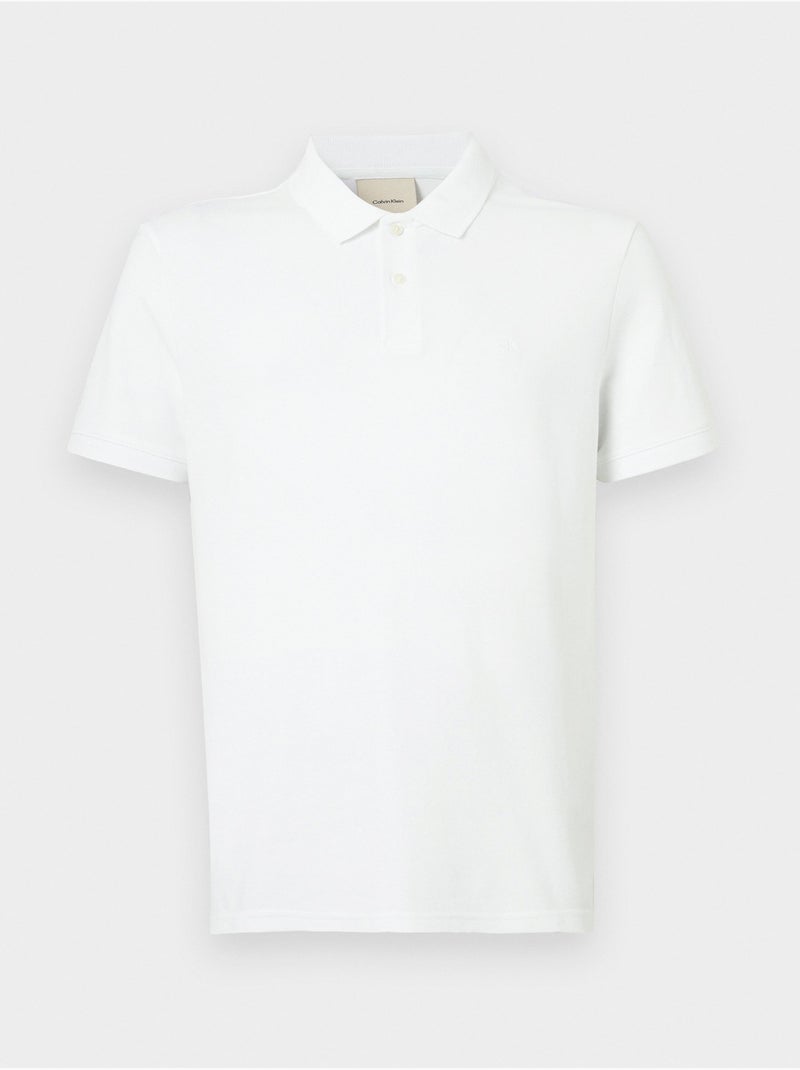 Camisa pólo calçar - Calvin Klein Branco - Kiabi