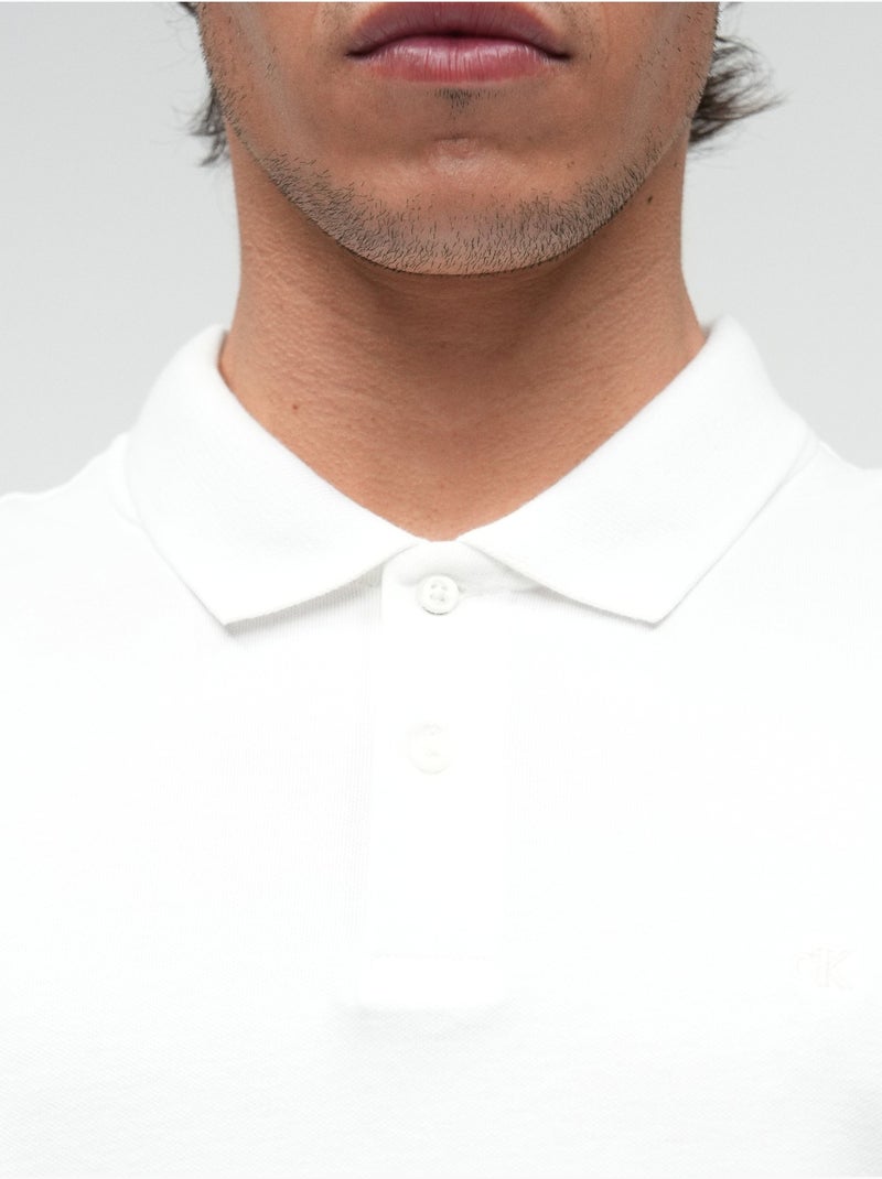 Camisa pólo calçar - Calvin Klein Branco - Kiabi