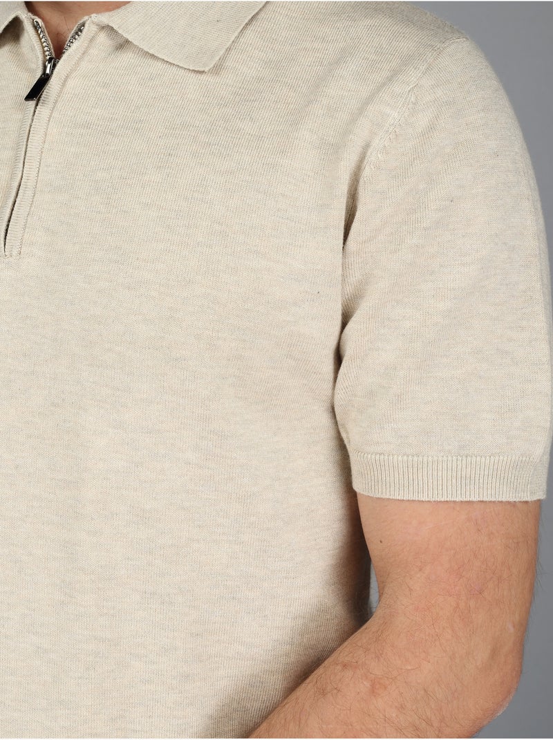 Camisa pólo calçar - Frilivin Bege - Kiabi