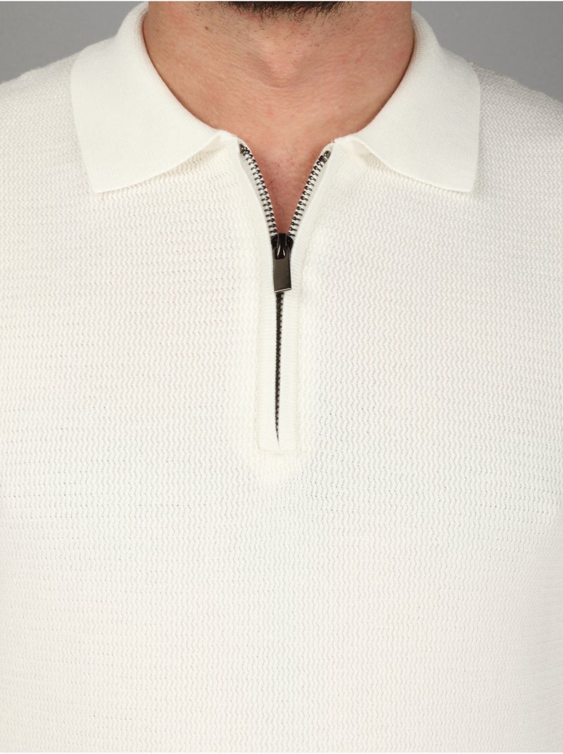 Camisa pólo calçar - Frilivin Branco - Kiabi