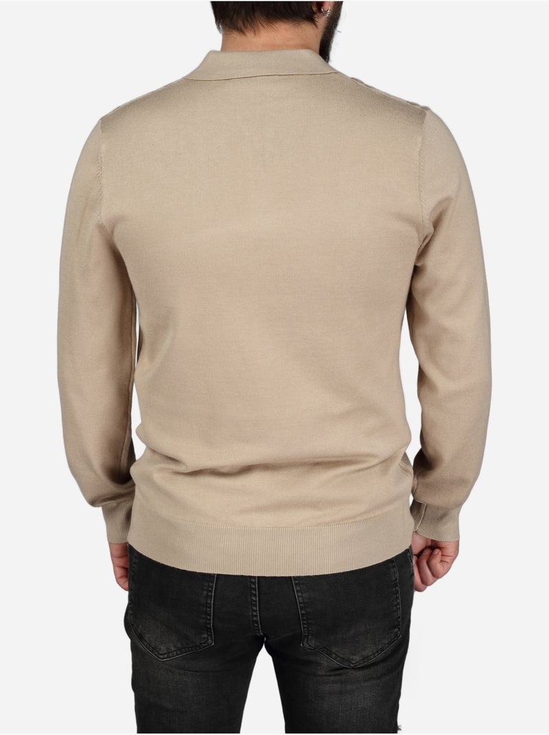 Camisa pólo Fino cónico - Frilivin Bege - Kiabi