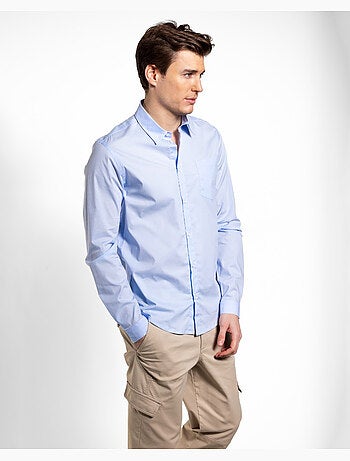 Camisa pop azul regular