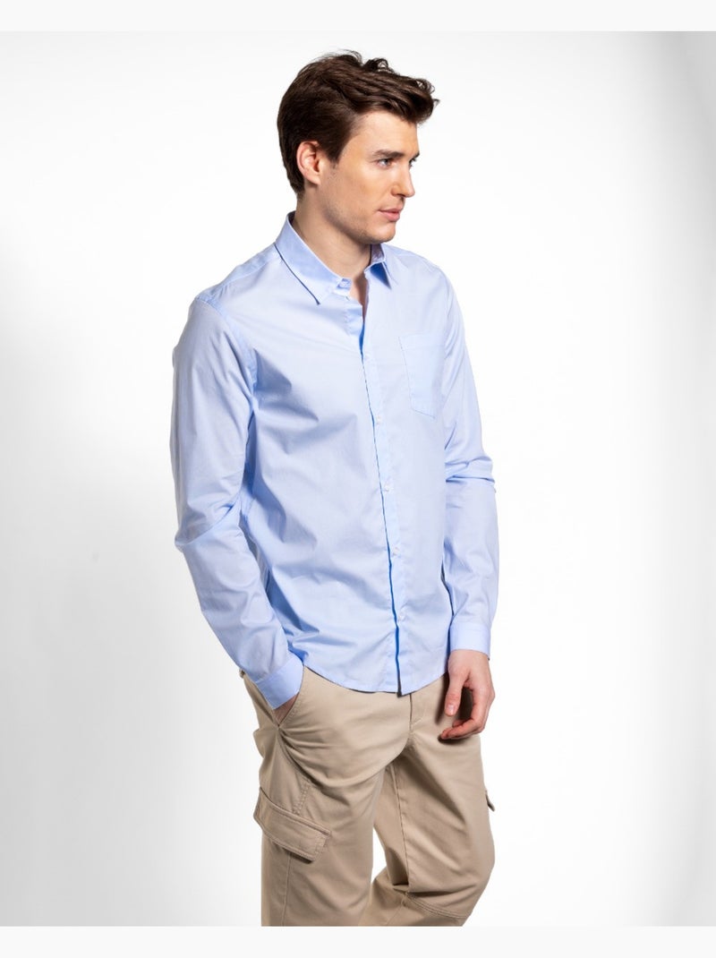 Camisa pop azul regular Azul - Kiabi