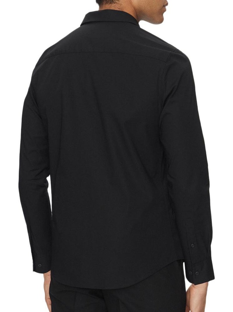 Camisa Preta Calvin Klein Jeans Sólida para Homem Preto - Kiabi