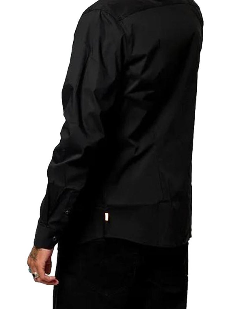 Camisa Preta Masculina Kaporal BURAJ Preto - Kiabi