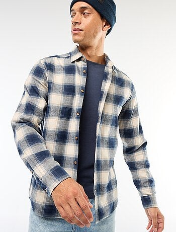 Camisa regular aos quadrados