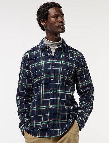 Camisa regular aos quadrados