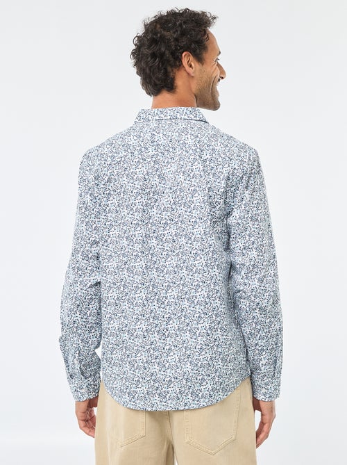 Camisa regular às bolinhas - Kiabi