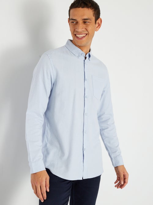 Camisa regular com bolso - Kiabi