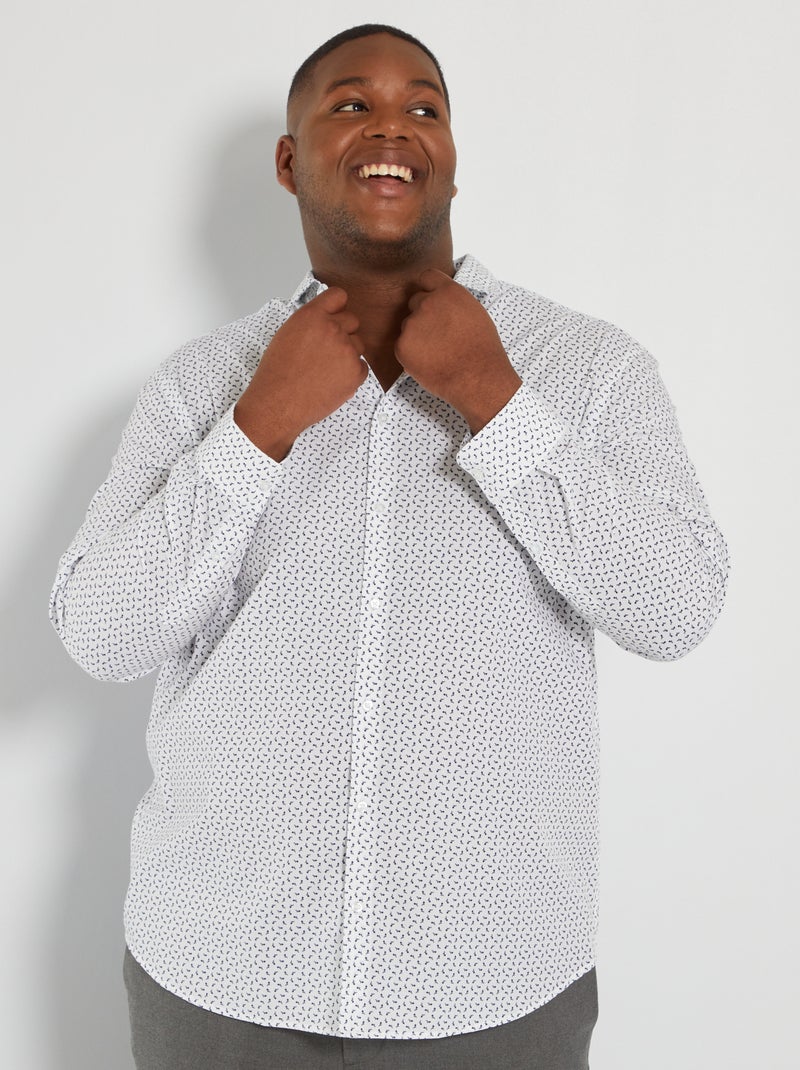 Camisa regular com motivos de fantasia BRANCO - Kiabi