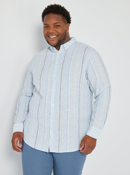 Camisa regular de manga comprida - Kiabi
