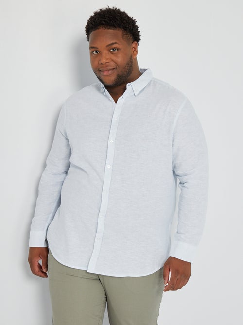 Camisa regular de manga comprida - Kiabi