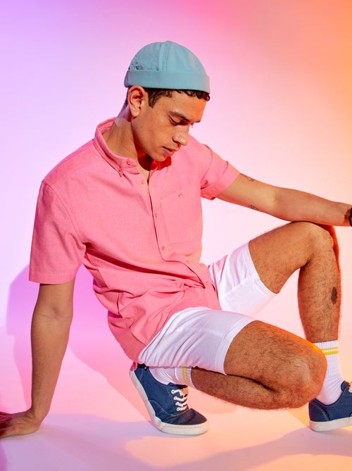 Camisa regular em oxford - Kiabi