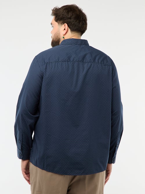 Camisa regular fit / corte reto com padrão - Kiabi