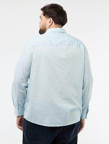 Camisa regular fit / corte reto com padrão