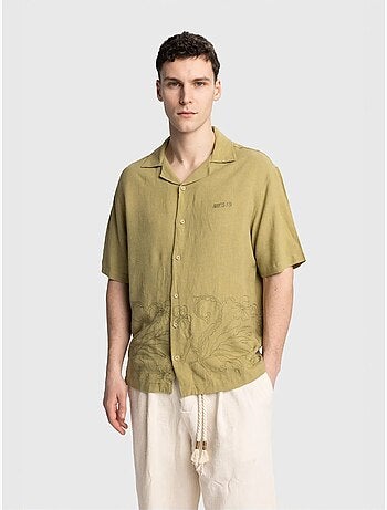 Camisa regular fit de manga curta giesto