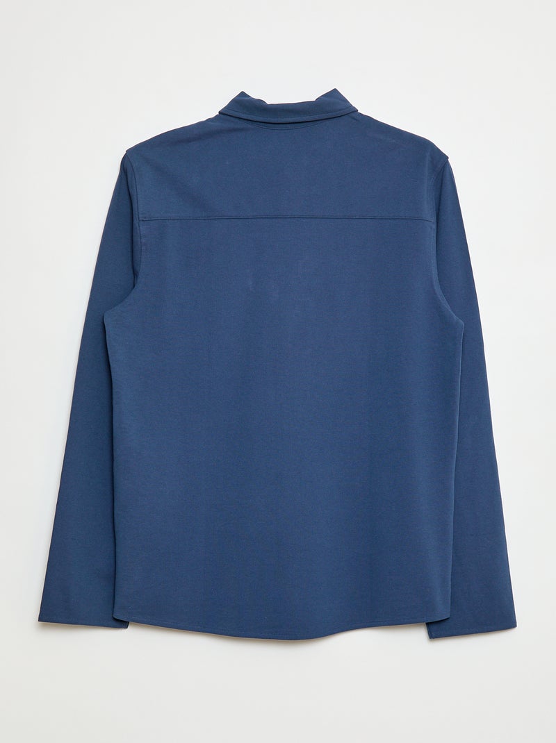 Camisa reta - coleção fácil de vestir Azul - Kiabi