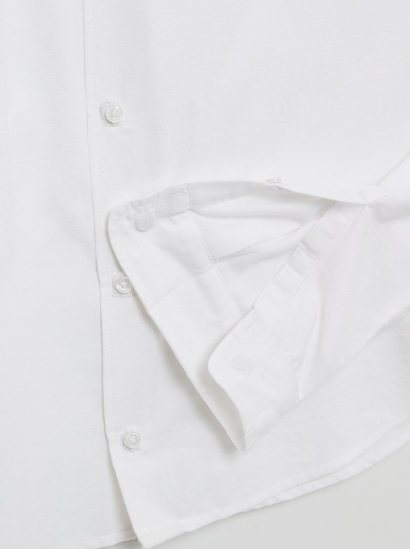 Camisa reta - coleção fácil de vestir Branco - Kiabi