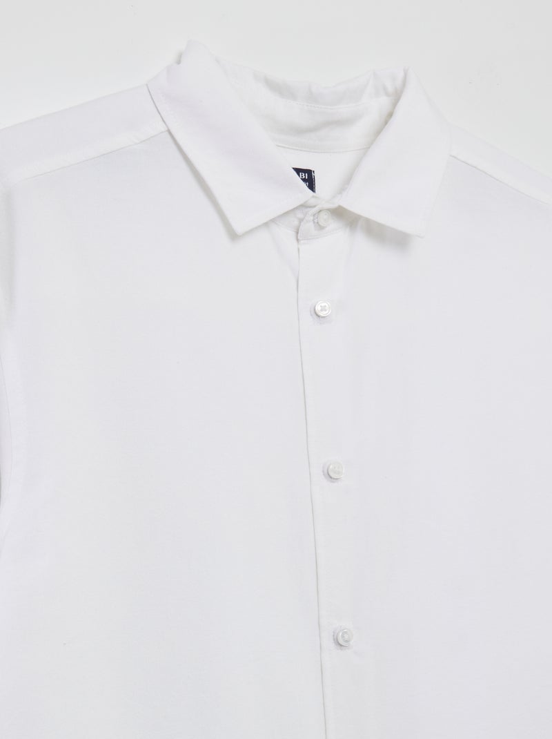 Camisa reta - coleção fácil de vestir Branco - Kiabi