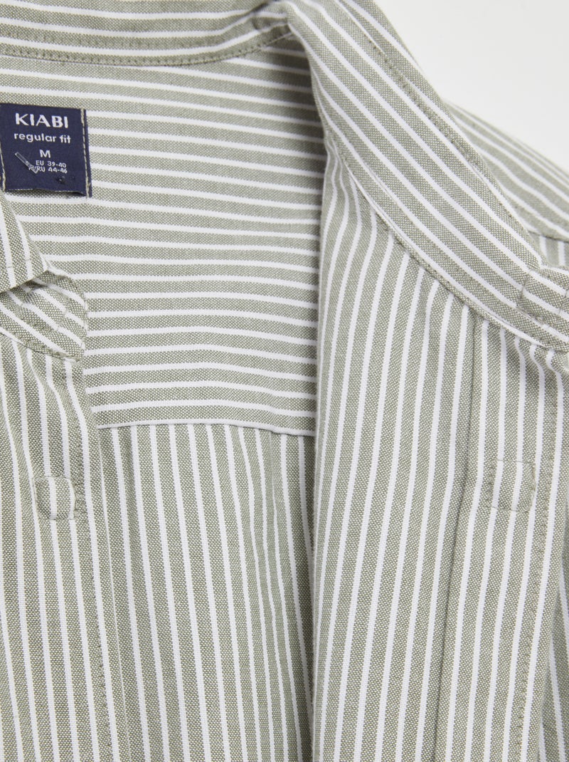 Camisa reta - coleção fácil de vestir CAQUI - Kiabi