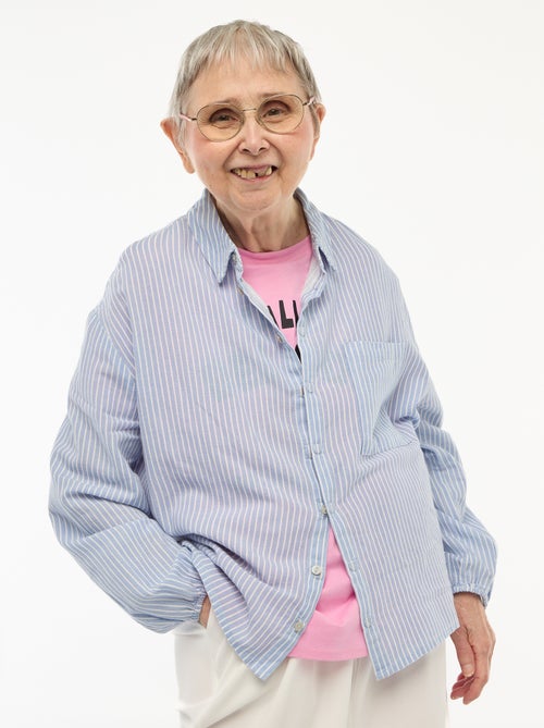 Camisa reta às riscas - Fácil de Vestir - Kiabi