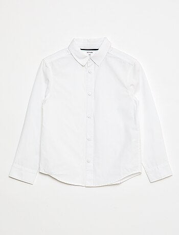 Camisa Reta com Abertura e Punhos Magnéticos - So Easy