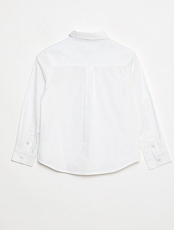 Camisa Reta com Abertura e Punhos Magnéticos - So Easy