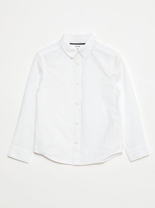 Camisa Reta com Abertura e Punhos Magnéticos - So Easy - Kiabi