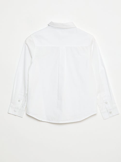 Camisa Reta com Abertura e Punhos Magnéticos - So Easy - Kiabi