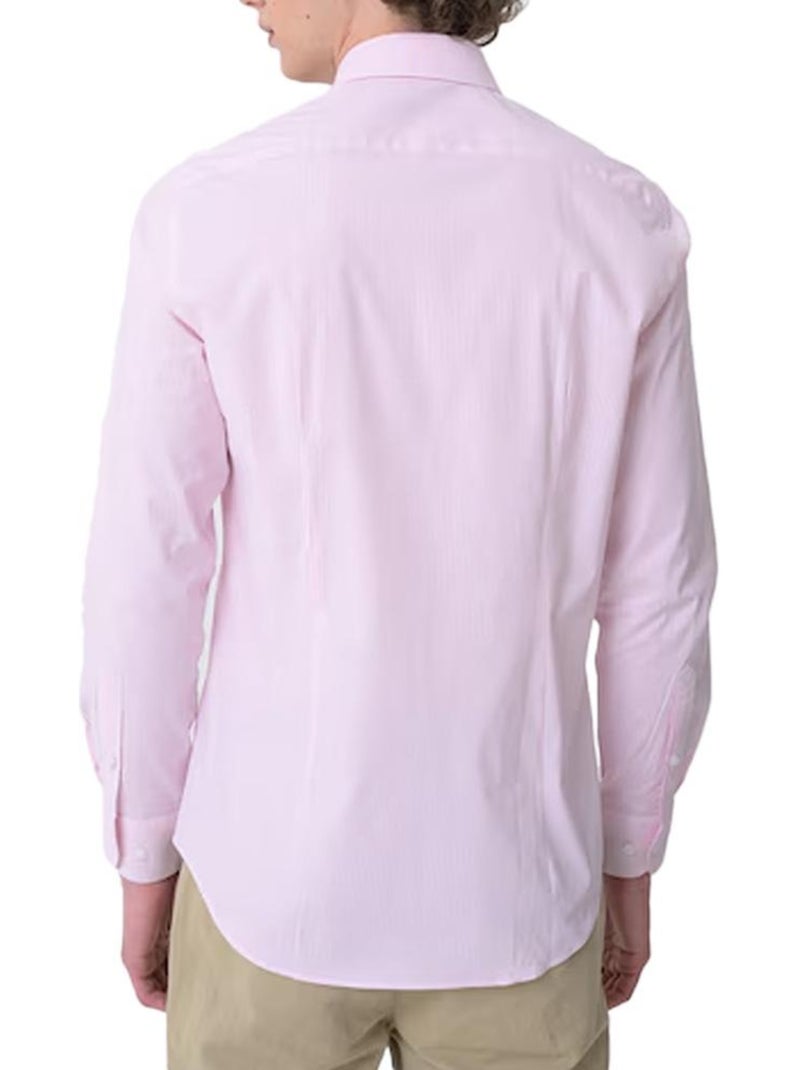Camisa Rosa de Homem Tommy Hilfiger em Popelina Stretch Rosa - Kiabi