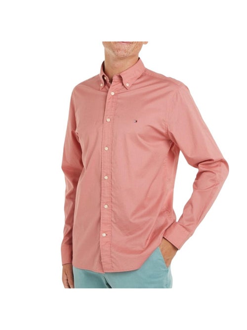 Camisa Rosa Tommy Hilfiger Flex Poplin para Homem - Kiabi Camisa Rosa Tommy Hilfiger Flex Poplin para Homem - Kiabi