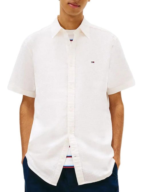 Camisa Seersucker Branca de Homem Tommy Hilfiger - Kiabi Camisa Seersucker Branca de Homem Tommy Hilfiger - Kiabi