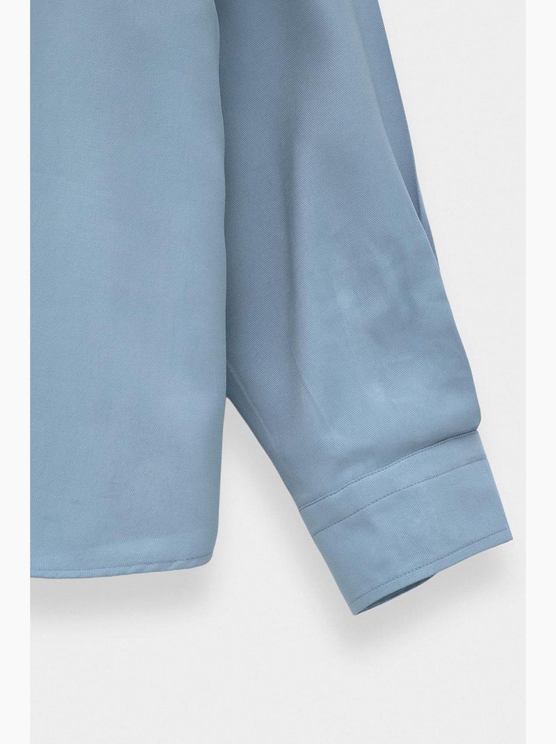 Camisa simples giesto Azul-céu - Kiabi