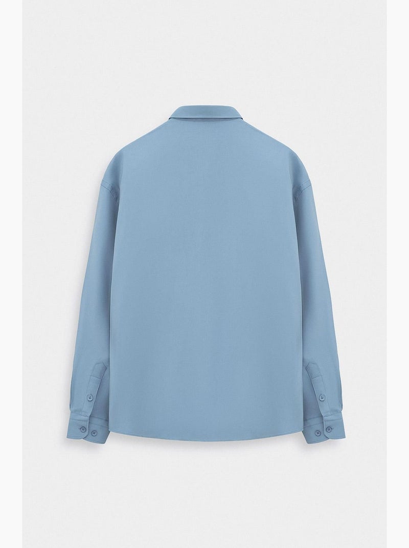 Camisa simples giesto Azul-céu - Kiabi