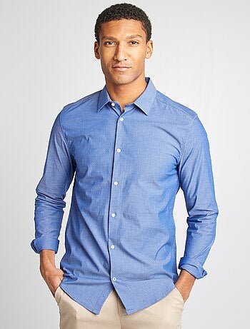 Camisa slim com motivo