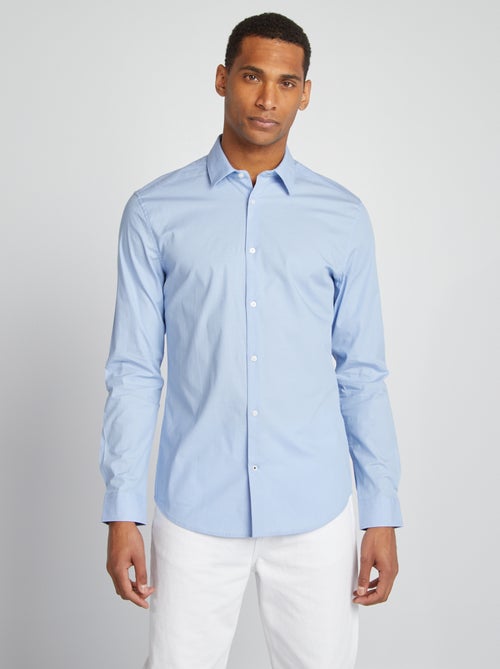 Camisa slim com motivo - Kiabi