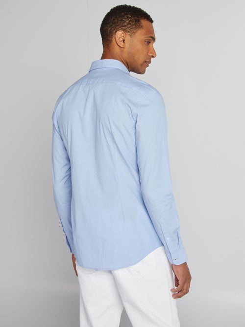 Camisa slim com motivo - Kiabi