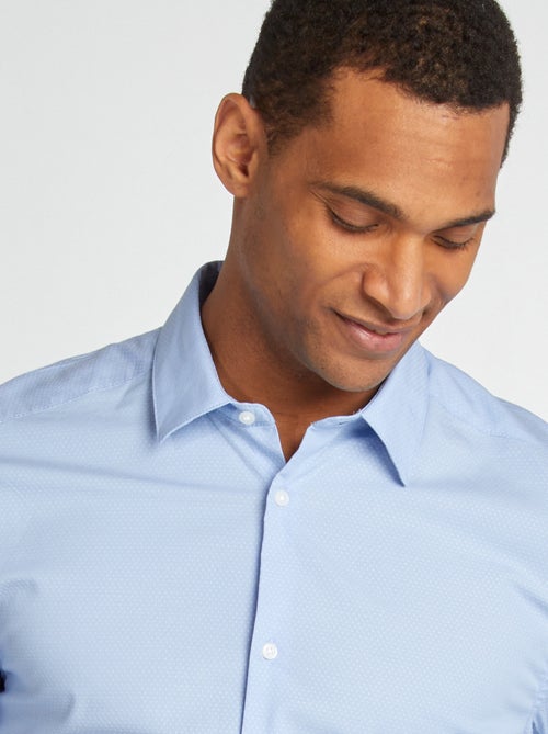 Camisa slim com motivo - Kiabi