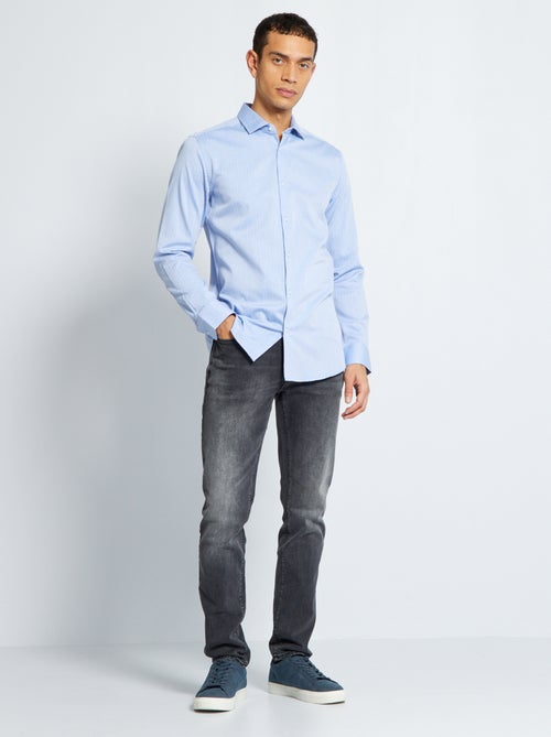 Camisa slim com motivo - Kiabi