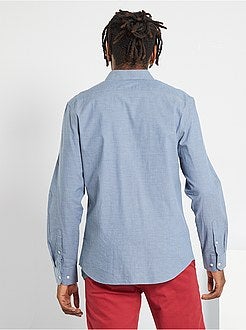 Camisa slim de conceção ecológica - Kiabi