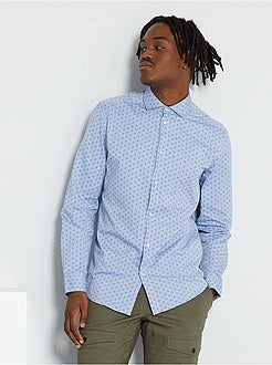 Camisa slim de conceção ecológica - Kiabi