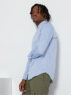 Camisa slim de conceção ecológica - Kiabi