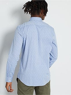 Camisa slim de conceção ecológica - Kiabi