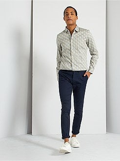 Camisa slim de conceção ecológica - Kiabi