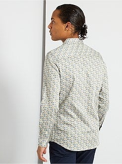 Camisa slim de conceção ecológica - Kiabi