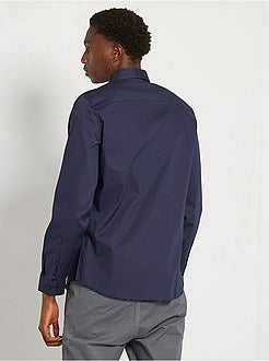 Camisa slim elástica - Kiabi