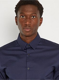 Camisa slim elástica - Kiabi