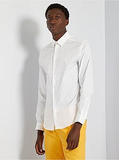 Camisa slim elástica - Kiabi