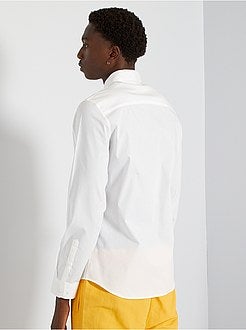 Camisa slim elástica - Kiabi